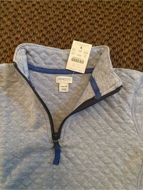 Crewcuts Light Blue Quilted Half-Zip Pullover Size 4-5
